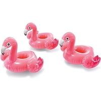 Intex Flamingo Drink Holder Set, 57500, Multicolor - Set of 3