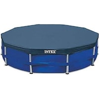 Intex Round Pool Cover, 15ft, Navy Blue