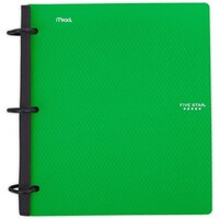 Picture of Five Star Flex Hybrid Note Binder with Tabs, Green