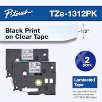 Picture of Brother Laminated P-Touch Tape, 12mm - Pack of 2
