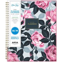 Blue Sky 2021-2020 Academic Year Weekly & Monthly Planner, Roosevelt Pink