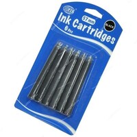 Picture of FIS Ink Cartridges, 57mm, FSIK6JBK, Black - Pack of 6