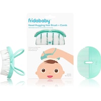 Fridababy Baby Head-Hugging Hairbrush and Styling Comb Set, Green