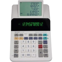 Picture of Sharp Compact 12-Digit Cordless Paperless Printing Calculator, El-1501