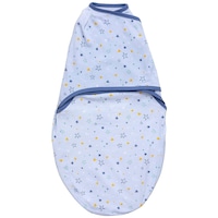Picture of ClevaMama Swaddle to Sleep, 0-3m, Blue