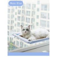 HOCC High Quality Cat Window Perch, Blue