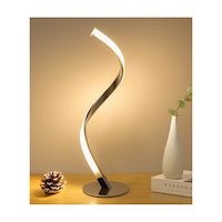 HOCC Spiral LED Desk Lamp with Dimmable light, Gold
