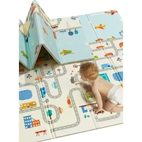 HOCC Foldable Baby Playmat, Multicolour