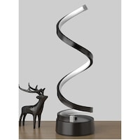 HOCC Spiral LED Desk Lamp, Black