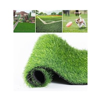 HOCC Artificial Turf Grass for Dogs with Drainage Holes, 1.99x1.68m, Green