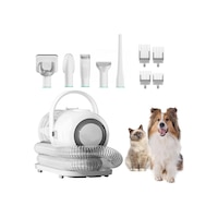 Picture of HOCC P1 Pro Pet Grooming Kit & Vacuum Suction, White