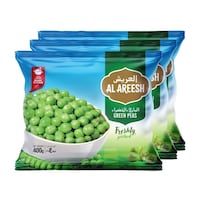 Al Areesh Green Peas, 3x400g - Carton of 7