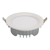 Rayteck Round Shape 3 Cct Froasted Face Downlight, 15W, 11cm, White