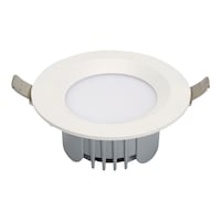 Rayteck Round Shape 3 Cct Froasted Face Downlight, 8W, 8.5cm, White