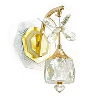 Picture of Spolux Stainless Steel & Acrylic Crystal Design Gold Plated LED Wall Lamp, 16W