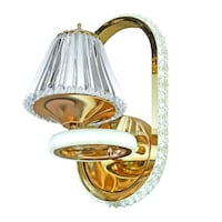 Picture of Spolux Stainless Steel & Acrylic Lamp Design Gold Plated LED Wall Lamp, 22W