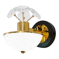 Picture of Spolux Stainless Steel & Acrylic Round Shape Gold Plated LED Wall Lamp, 17W