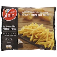 Al Ain Frozen Thin Cut French Fries, 750g - Pack of 12
