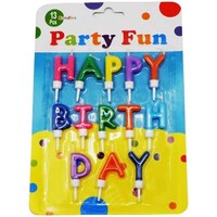 Picture of Party Fun Birthday Candles With Holder, Assorted Color