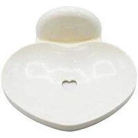 Picture of Wall Attachable Heart Shape Design Soap Box, White