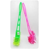 Picture of Double Sided Bristle Brush for your Bathroom Cleaning, Assorted Colour, Pack of 2