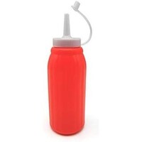 Picture of Plastic Sauce Bottle with a Nozzle Twisting Cap Lid, Pack of 2