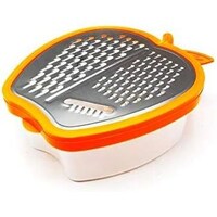 Apple Shaped Multi-Purpose Grater with Container Attached Set, Assorted Colours