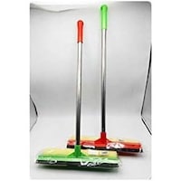 Flexible Car Cleaning Sponge Tool Mop with Long Wooden Handle, Pack of 2