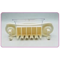 Picture of Powerful Suction Wall Tooth-Brush Rack, Cream