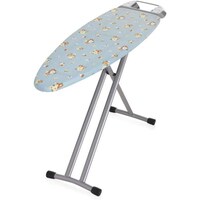 Teefal Standing Iron Board With Iron Press Holder, 36x12inch, Silver