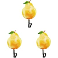 Picture of Strong Adhesive Heavy-Duty Wall Hooks, Fruit Design, Pack of 3