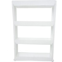 Picture of 4 Layer Rolling Trolley Slim Slide Rack, White