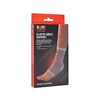 Body Sculpture Elastic Ankle Support, L, Grey