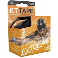 Picture of Kt Tape Extreme Extra Strength Adhesive, 20 Strips - Jet Black