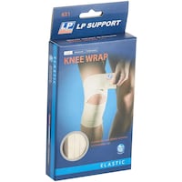 LP Support 631 Elastic Knee Wrap, One Size, Beige