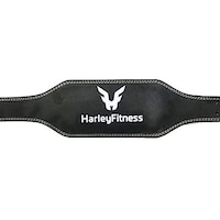 Harley Fitness Genuine Leather Weight Lifting Belt, 2XL, Black