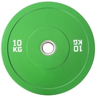 Harley Fitness Weightlifting Plates, 10kg, Green