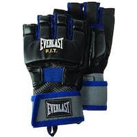 Mens Universal Fit Glove, L, Black & Blue