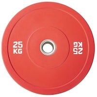 Harley Fitness Weightlifting Plates, 25kg, Red