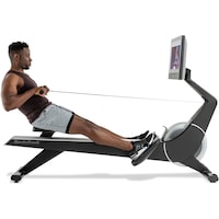 Nordictrack Ifit-Enabled Rower With 22inch Pivoting Touchscreen, RW900, Black