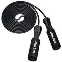 Iron Gym Nylon Speed Rope, IRON-IG00085, Black