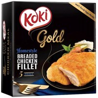 Picture of Koki Gold 5-Piece Homestyle Breaded Chicken Fillet - Carton of 9
