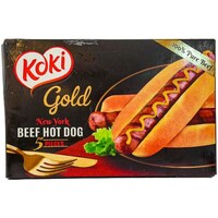 Picture of Koki Gold 5-Piece New York Beef Hot Dog - Carton of 12