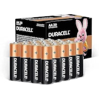Picture of Duracell AA 1.5V Alkaline Batteries, 1.5V, LR06 /MN1500 - Pack of 20