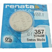 Picture of Renata 357 Mercury Free Battery, SR44W, 1.55V
