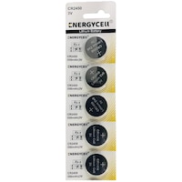 Picture of Energycell Lithium Coin Battery, 3V, CR2450 - Pack of 5