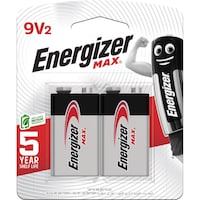 Picture of Energizer Max Alkaline Batteries, 9V - Pack of 2