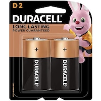 Picture of Duracell D2 Monet Duracell Type D Alkaline Batteries - Pack of 2