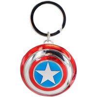 Marvel Avengers Captain America Shield Pewter Colored Key Chain