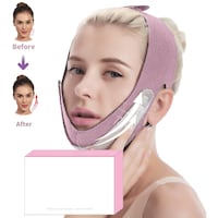 Kastwave V Line Double Chin Reducer Lifting Mask, Pink